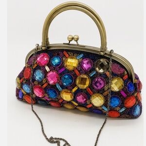 Butler & Wilson Jeweled Evening Bag – RARE – Mint Interior – Multicolor